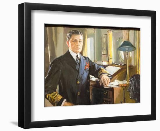 David Richard Beatty, 1917 (Oil on Canvas)-John Lavery-Framed Giclee Print