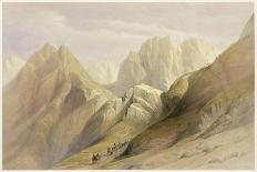 Ascent of the Lower Range of Sinai, February 18th 1839, Plate 114-David Roberts-Giclee Print