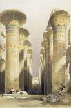 The Hypostyle Hall of the Great Temple at Abu Simbel, Egypt, 1849 (Oil on Panel)-David Roberts-Giclee Print