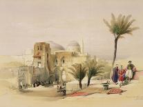 Portico of the Temple of Edfou, Egypt-David Roberts-Giclee Print