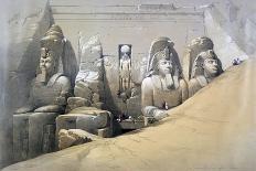 Front Elevation of the Great Temple of Abu Simbel, Nubia, 19th Century-David Roberts-Giclee Print