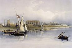 View under the Grand Portico, Philae, from Egypt and Nubia, Vol.1-David Roberts-Framed Giclee Print