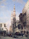 Central avenue of the Great Hall of Columns, Karnak, Egypt, 19th century-David Roberts-Giclee Print
