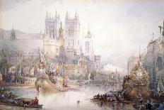 Procession in Seville Cathedral, 1833-David Roberts-Giclee Print