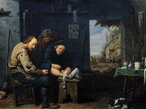 The Village Surgeon, 17Th Century (Oil on Canvas)-David III Ryckaert-Giclee Print