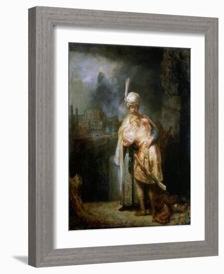David's Farewell to Jonathan, 1642-Rembrandt van Rijn-Framed Giclee Print