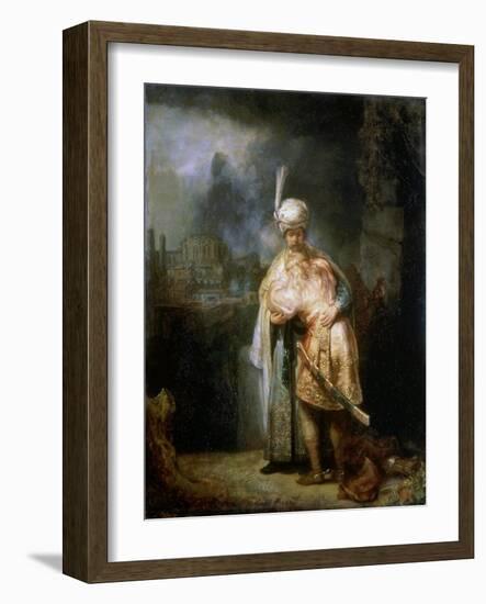 David's Farewell to Jonathan, 1642-Rembrandt van Rijn-Framed Giclee Print