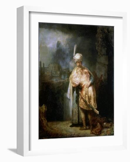 David's Farewell to Jonathan, 1642-Rembrandt van Rijn-Framed Giclee Print