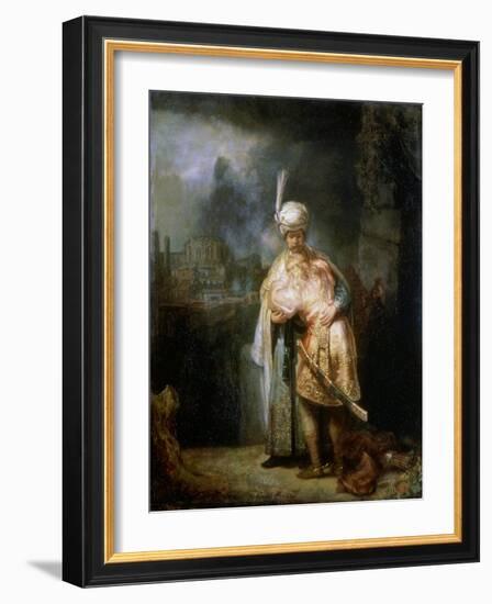 David's Farewell to Jonathan, 1642-Rembrandt van Rijn-Framed Giclee Print