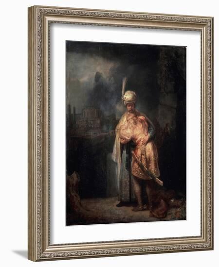 David's Farewell to Jonathan, 1642-Rembrandt van Rijn-Framed Giclee Print