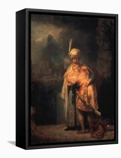 David's Parting from Absalom (Jonathan?), 1642-Rembrandt van Rijn-Framed Premier Image Canvas