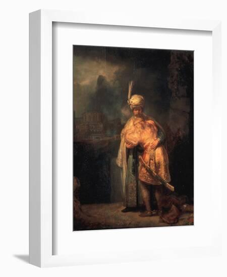 David's Parting from Absalom (Jonathan?), 1642-Rembrandt van Rijn-Framed Giclee Print