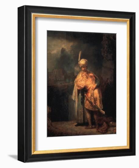 David's Parting from Absalom (Jonathan?), 1642-Rembrandt van Rijn-Framed Giclee Print