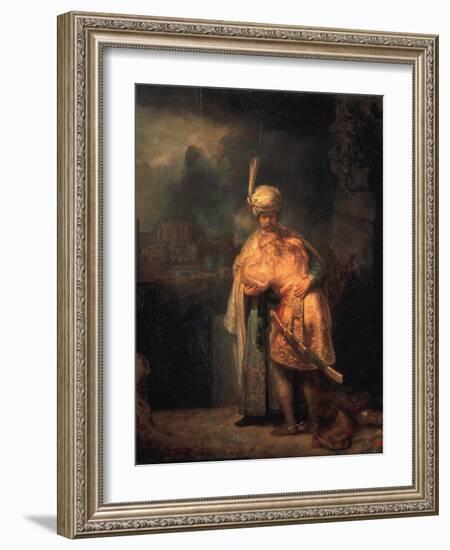 David's Parting from Absalom (Jonathan?), 1642-Rembrandt van Rijn-Framed Giclee Print