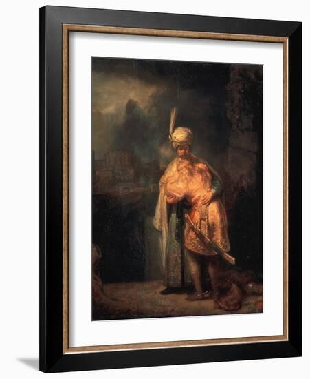 David's Parting from Absalom (Jonathan?), 1642-Rembrandt van Rijn-Framed Giclee Print