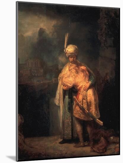 David's Parting from Absalom (Jonathan?), 1642-Rembrandt van Rijn-Mounted Giclee Print