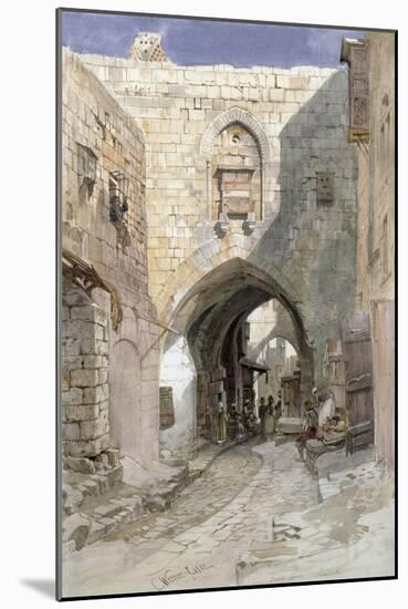David's Strasse, Jerusalem, 1862-Carl Friedrich Heinrich Werner-Mounted Giclee Print