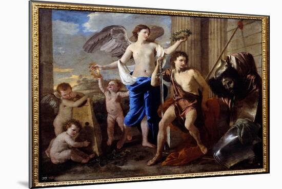 David's Triumph, 1630 (Oil on Canvas)-Nicolas Poussin-Mounted Giclee Print