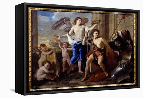 David's Triumph, 1630 (Oil on Canvas)-Nicolas Poussin-Framed Premier Image Canvas