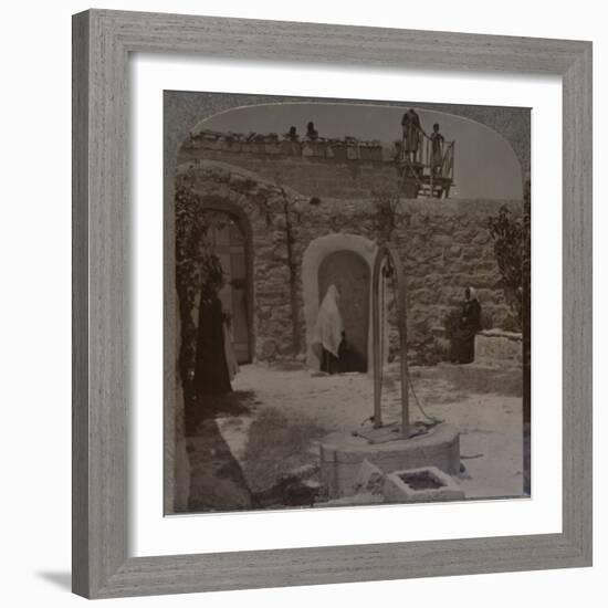 'David's well on the outskirts of Bethlehem', c1900-Unknown-Framed Photographic Print