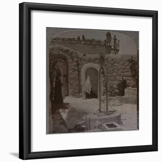 'David's well on the outskirts of Bethlehem', c1900-Unknown-Framed Photographic Print