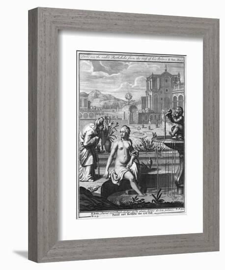 David Sees the Naked Bathsheba from the Roof of His Palace-null-Framed Giclee Print