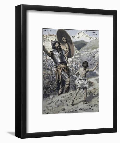 David Slings the Stone-James Tissot-Framed Premium Giclee Print