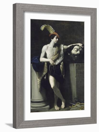 David tenant la tête de Goliath-Guido Reni-Framed Giclee Print