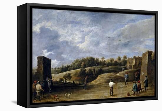 David Teniers / The Archery Contest, ca. 1645-David Teniers-Framed Premier Image Canvas
