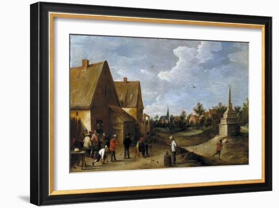 David Teniers / The Skittles Game, ca. 1645-David Teniers the Younger-Framed Giclee Print