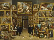 Archduke Leopold Wilhelm in His Picture Gallery-David Teniers the Younger-Art Print