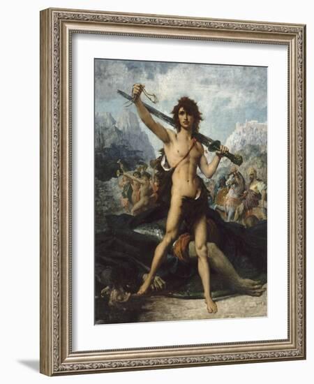 David triomphant-Jules Elie Delaunay-Framed Giclee Print