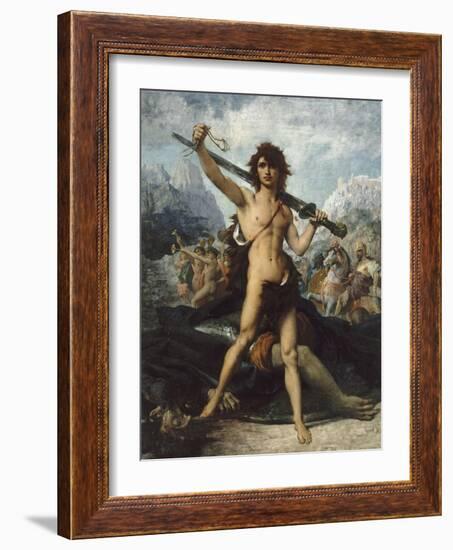 David triomphant-Jules Elie Delaunay-Framed Giclee Print