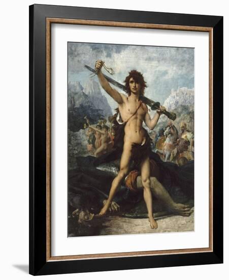David triomphant-Jules Elie Delaunay-Framed Giclee Print