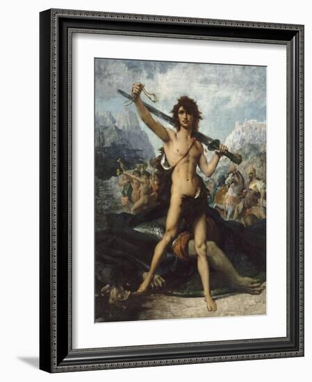 David triomphant-Jules Elie Delaunay-Framed Giclee Print