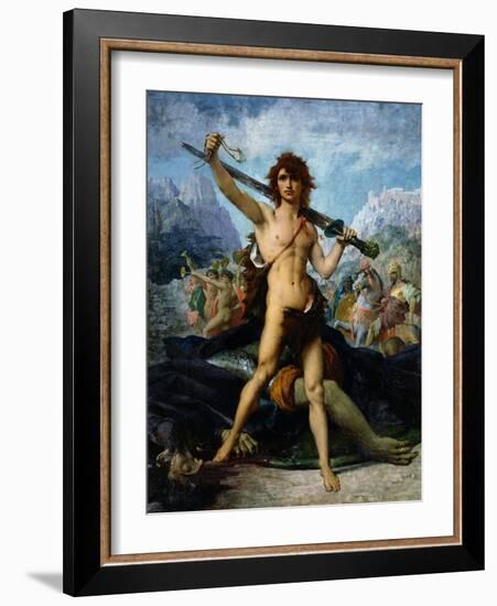 David Triumphant, 1874-Jules Elie Delaunay-Framed Giclee Print