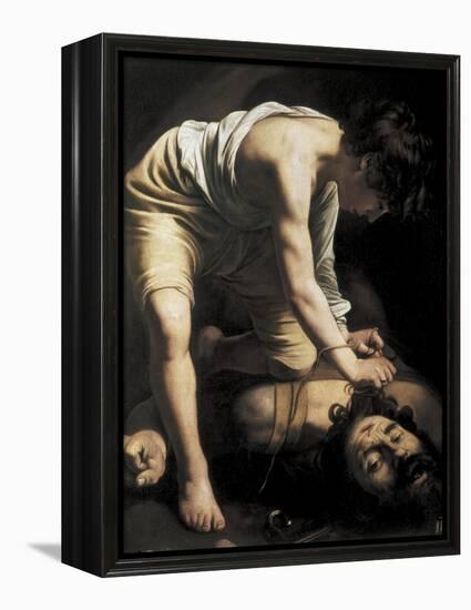 David Victorious over Goliath-Caravaggio-Framed Stretched Canvas