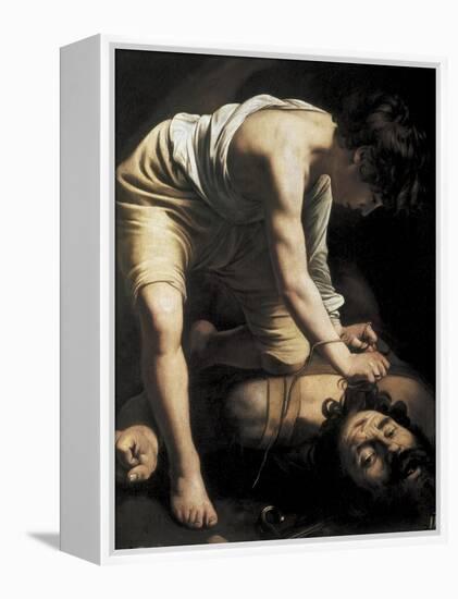 David Victorious over Goliath-Caravaggio-Framed Stretched Canvas