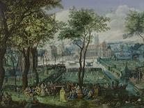 Landscape with the Apostle Philip Baptizing the Eunuch, (1590-1632)-David Vinckboons-Giclee Print