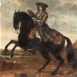 King Charles XII at the Battle of Narva on November 1700-David von Krafft-Framed Giclee Print