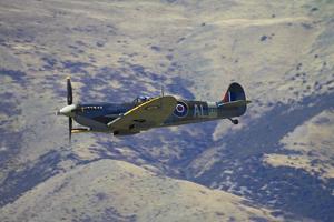 Supermarine Spitfire, British and Allied WWII War Plane, South Island, New Zealand by David Wall