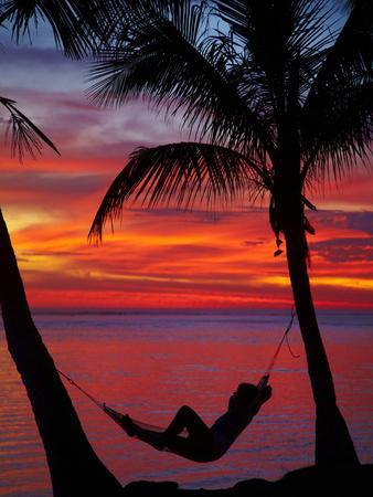 Fiji Giclee Canvas Picture Wall Art Denarau Island at Sunset