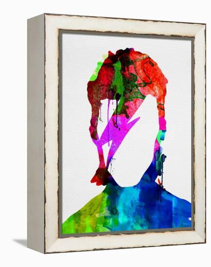 David Watercolor Portrait-Lora Feldman-Framed Stretched Canvas