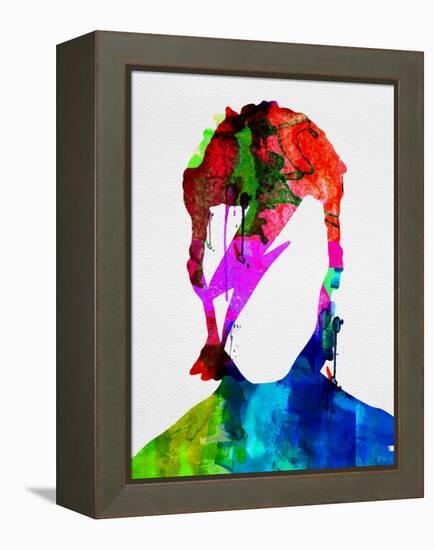 David Watercolor Portrait-Lora Feldman-Framed Stretched Canvas