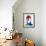 David Watercolor Portrait-Lora Feldman-Framed Art Print displayed on a wall