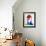 David Watercolor Portrait-Lora Feldman-Framed Art Print displayed on a wall