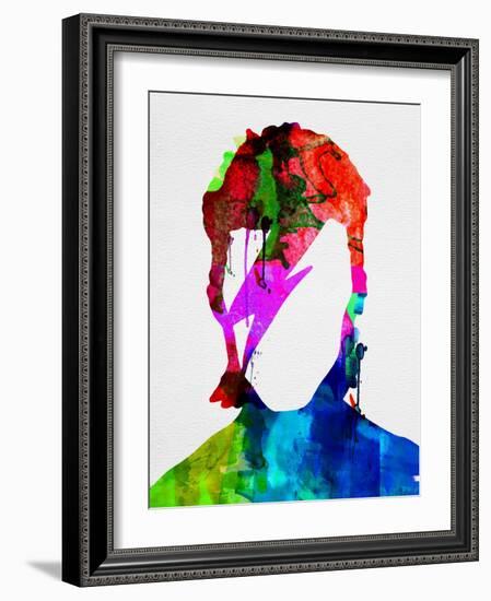 David Watercolor Portrait-Lora Feldman-Framed Art Print