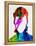 David Watercolor Portrait-Lora Feldman-Framed Stretched Canvas