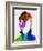 David Watercolor Portrait-Lora Feldman-Framed Premium Giclee Print