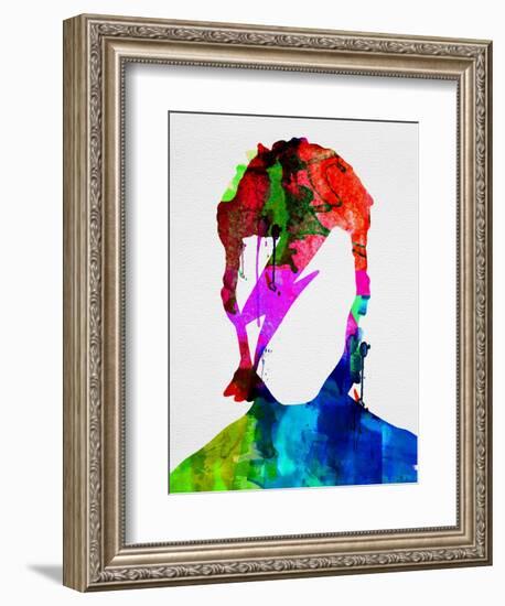 David Watercolor Portrait-Lora Feldman-Framed Premium Giclee Print